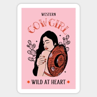 Cowgirl Western Wild At Heart Rodeo Sticker